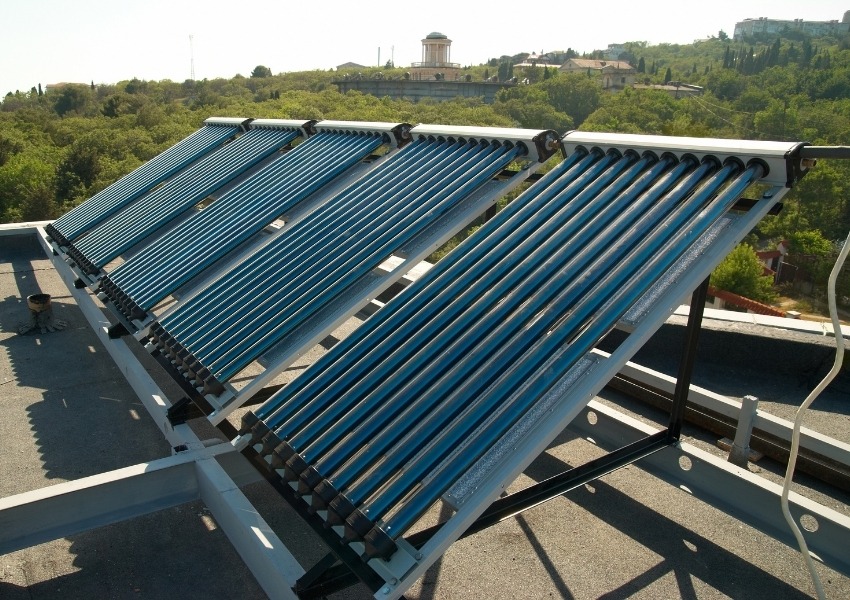 Techclustron - Services - Hybrid Solar Systems - Solar Water Heater